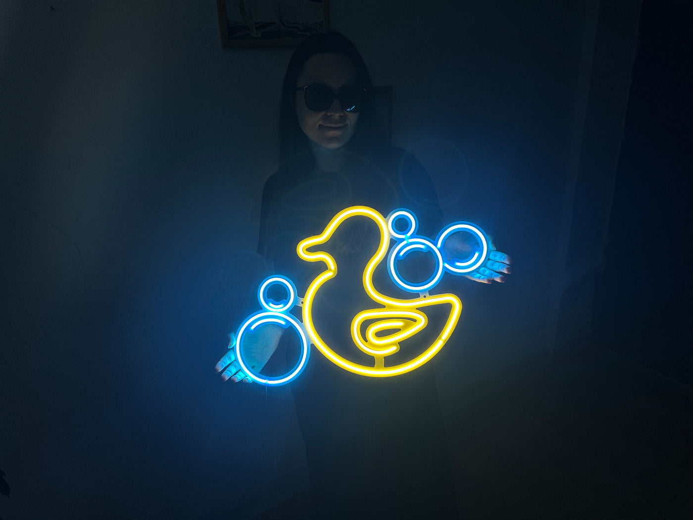 Rubber Duck Neon Metal Sign