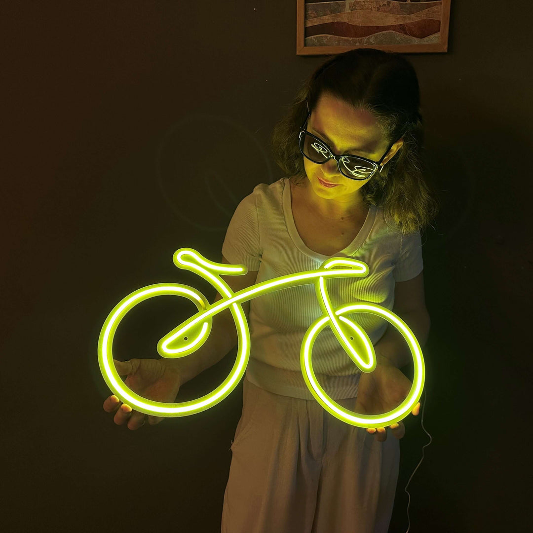 Bicycle Neon Metal Sign - Neon Signs available at Dekadron for $109.00