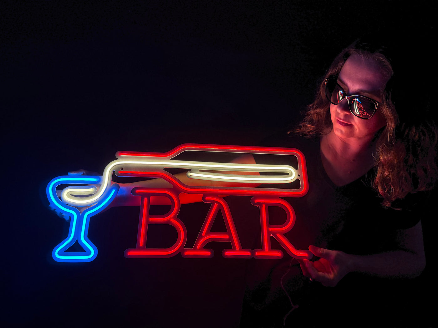 Bar Neon Metal Sign