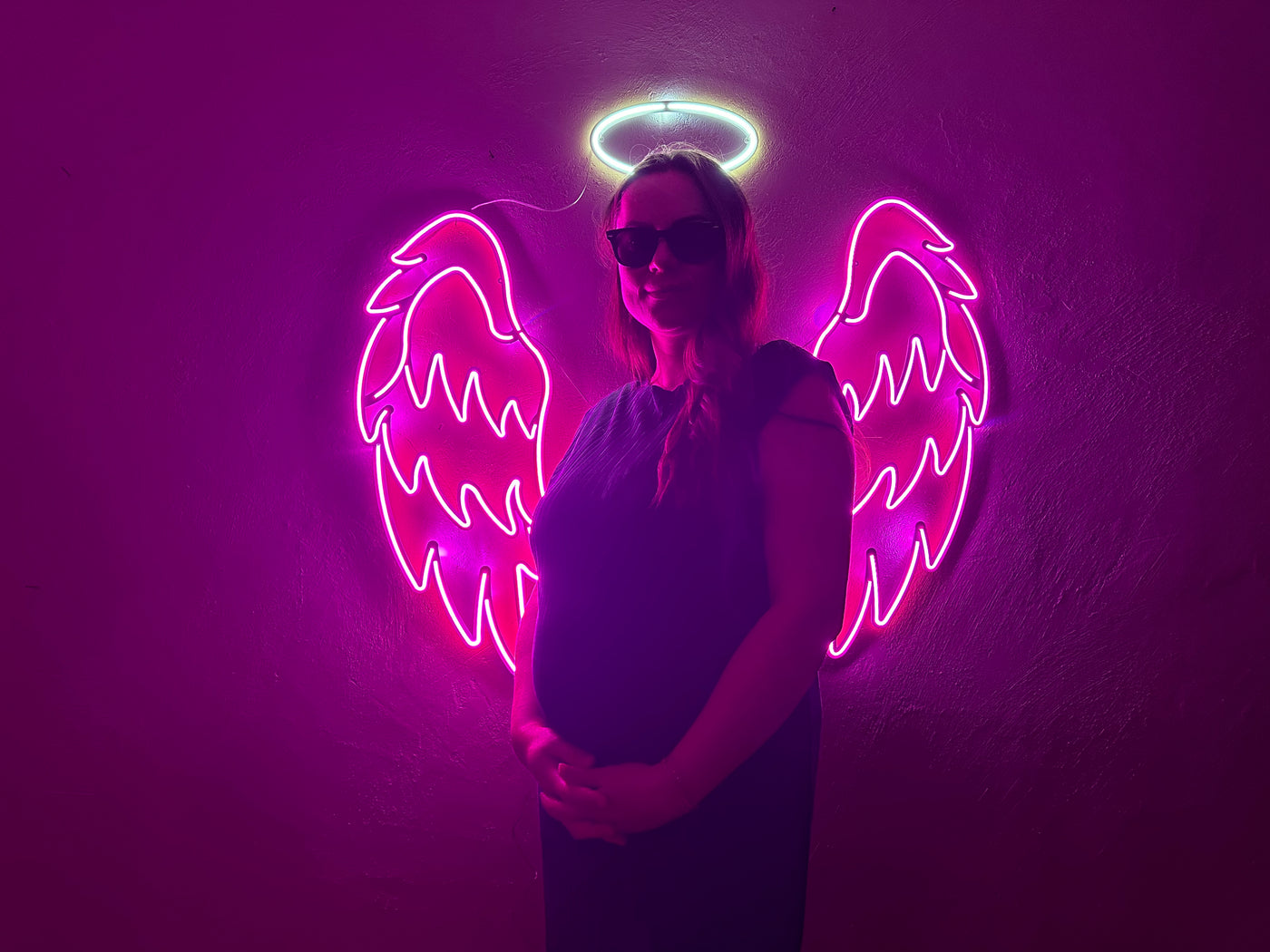 Neon Wings Angel Neon Metal Sign