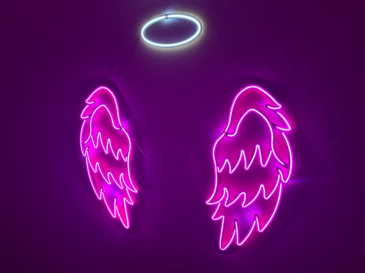 Neon Wings Angel Neon Metal Sign