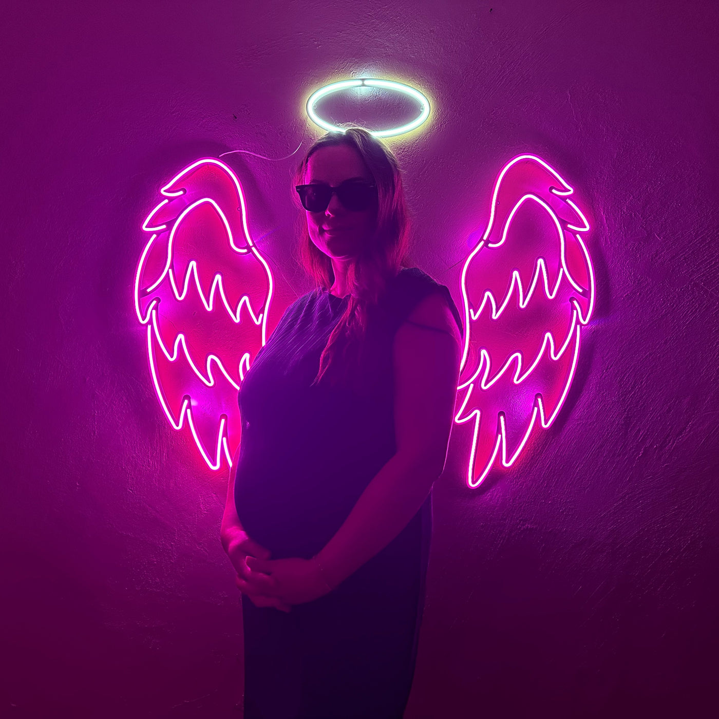 Neon Wings Angel Neon Metal Sign