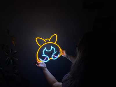 Corgi Neon Metal Sign