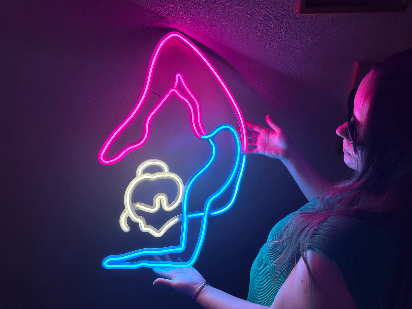 Yoga Neon Metal Sign