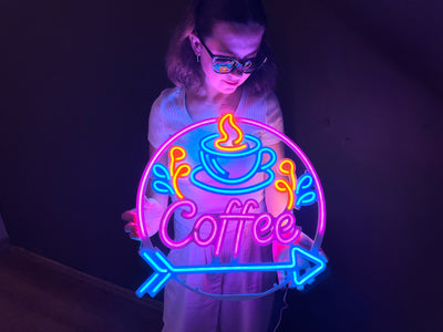 Neon Coffee 1 Neon Metal Sign