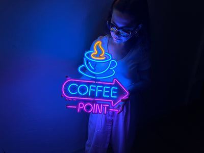 Neon Coffee 3 Neon Metal Sign