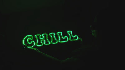 Chill Neon Metal Sign