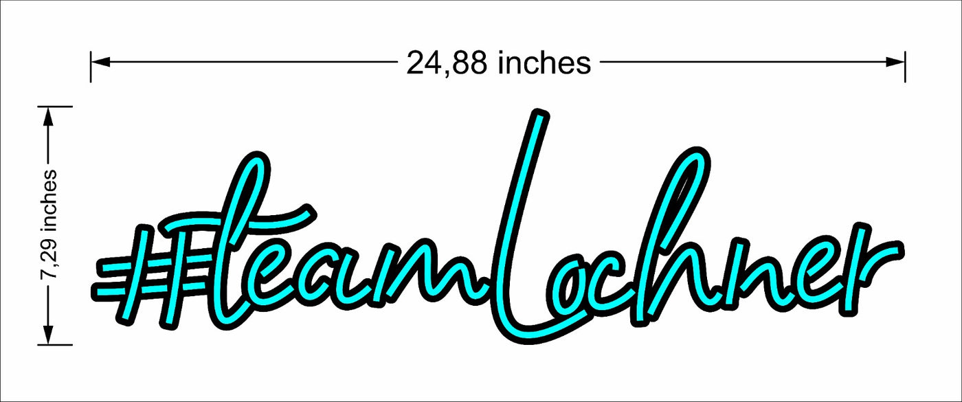 Robin's #teamlochner text Neon Order