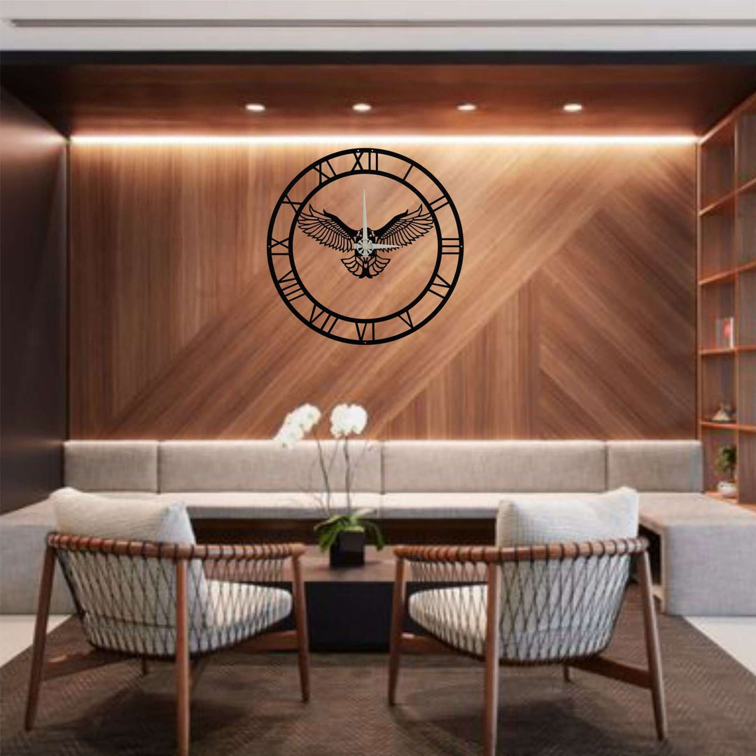 Eagle Clock - Wall Clocks available at Dekadron for $99.90