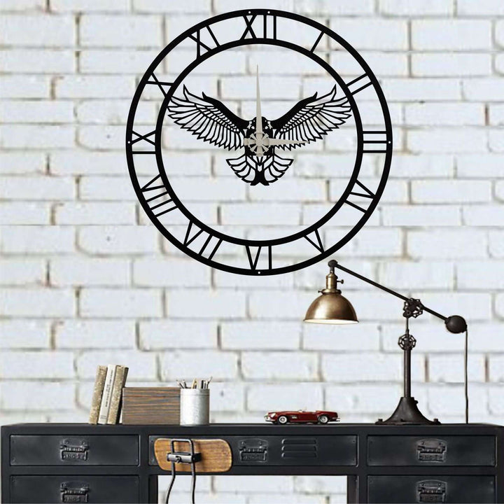 Eagle Clock - Wall Clocks available at Dekadron for $99.90