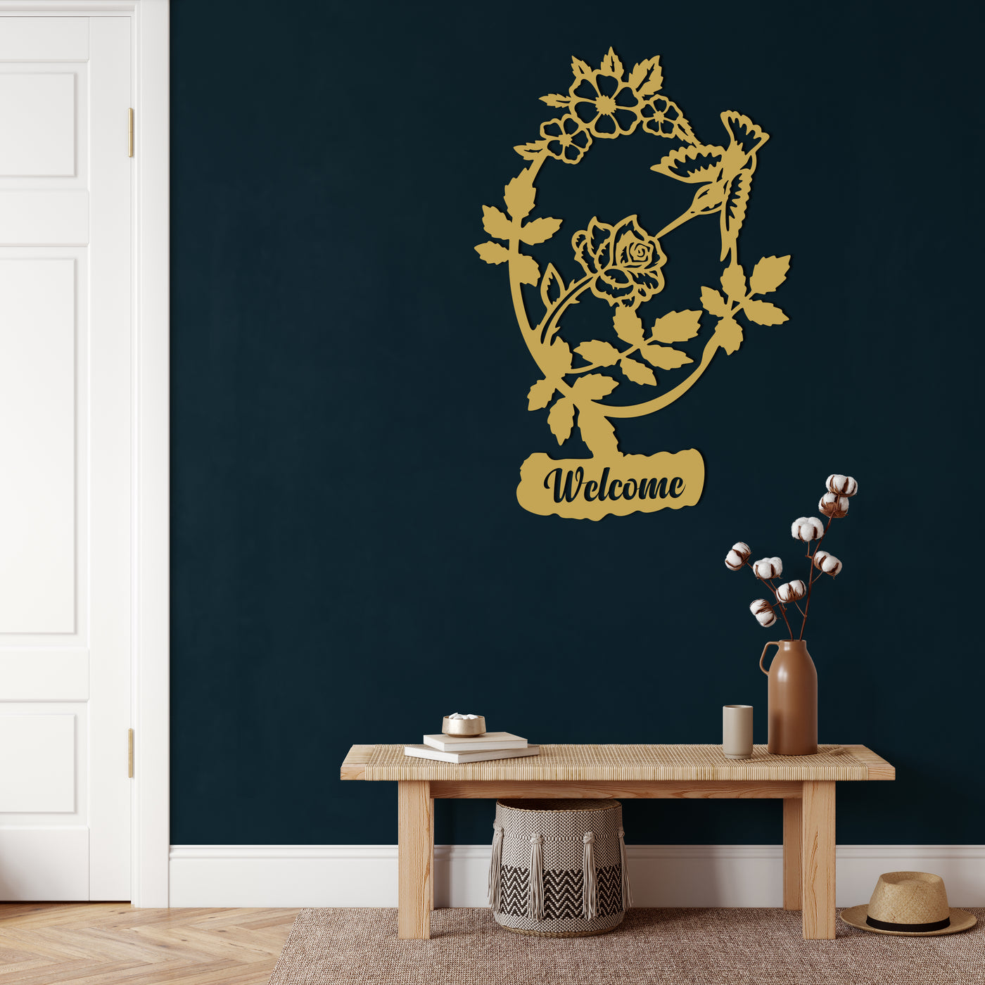 Welcome Metal Wall Art