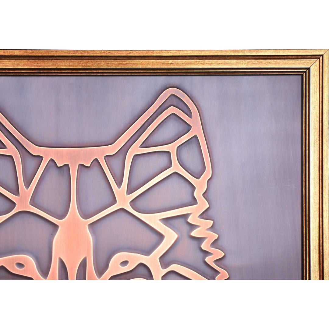 Wolf Head Copper Wall Art - Artwork available at Dekadron for $79.90