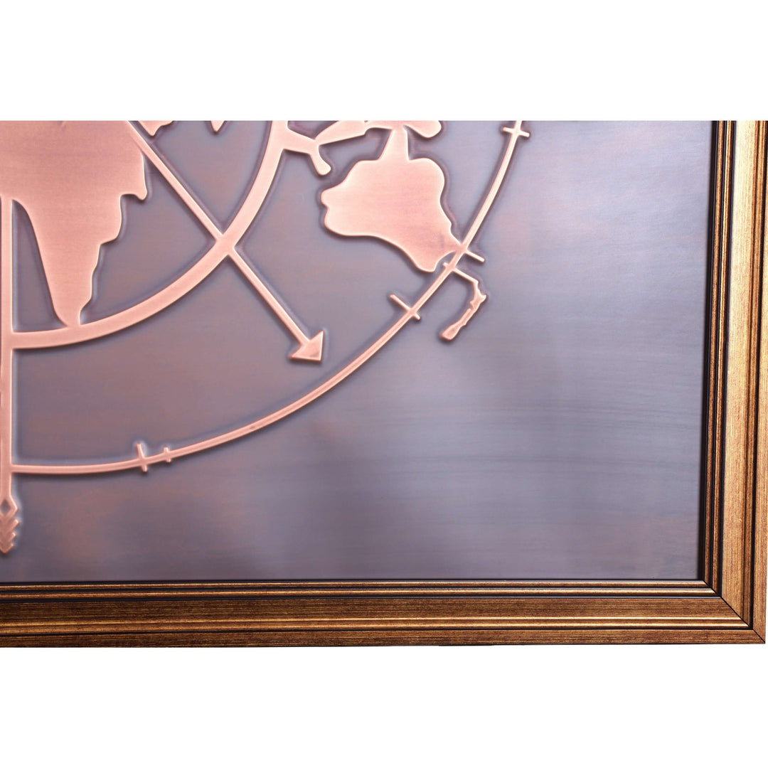 Compass Copper Wall Art - Artwork available at Dekadron for $79.90