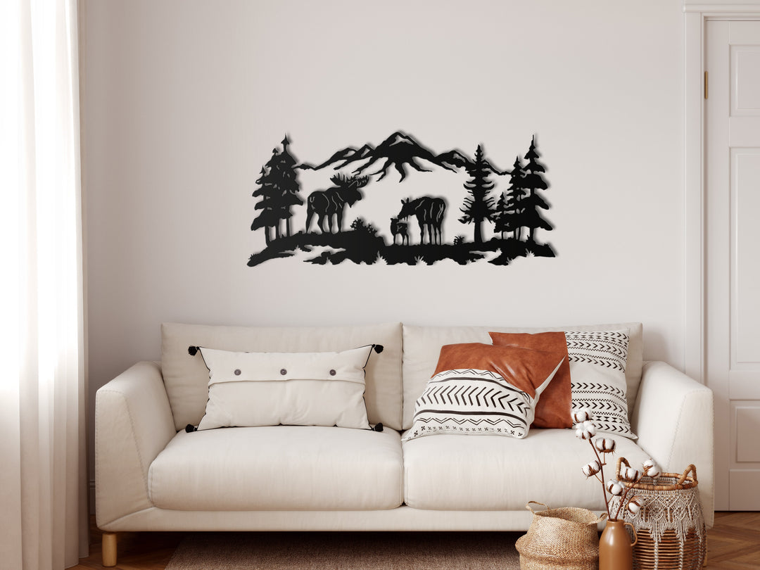 Moose Metal Wall Art - Decor available at Dekadron for $139.90