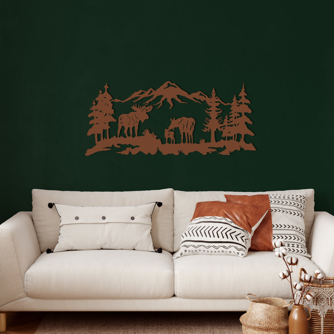 Moose Metal Wall Art - Decor available at Dekadron for $84.90