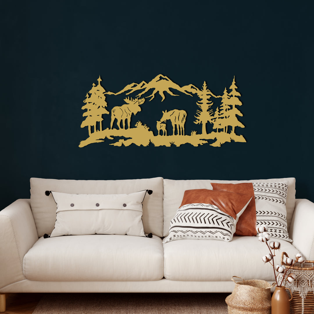 Moose Metal Wall Art - Decor available at Dekadron for $84.90