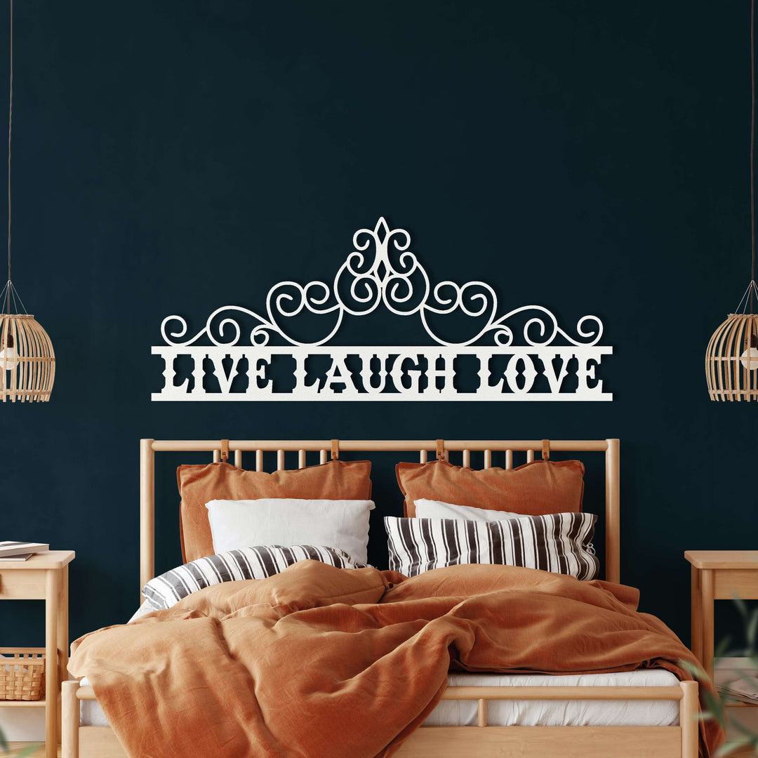 Live Laugh Love Metal Wall Art - Decor available at Dekadron for $74.90