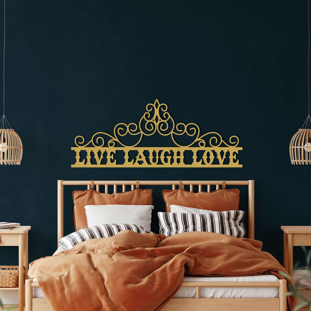 Live Laugh Love Metal Wall Art - Decor available at Dekadron for $74.90