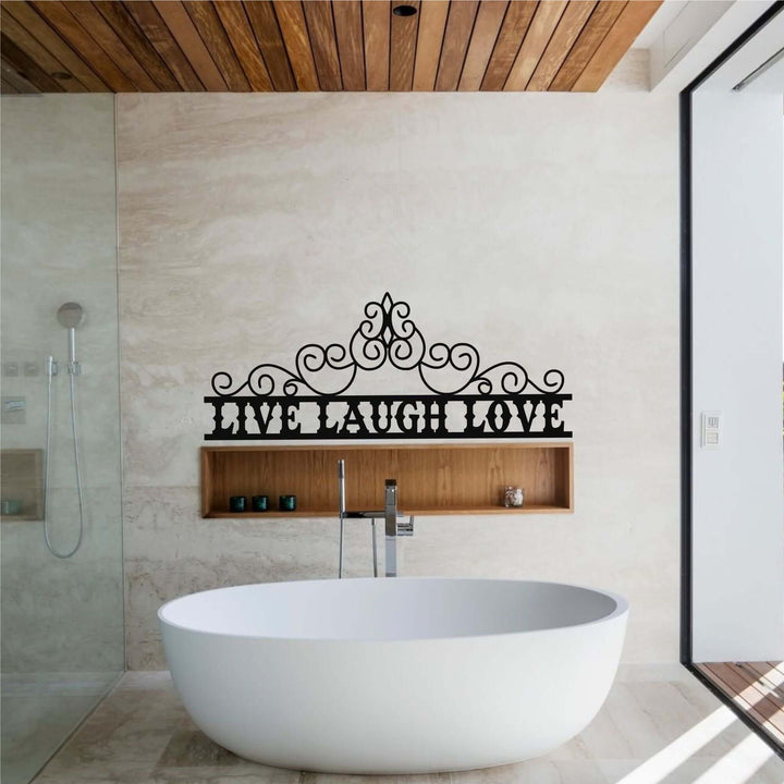 Live Laugh Love Metal Wall Art - Decor available at Dekadron for $69.90