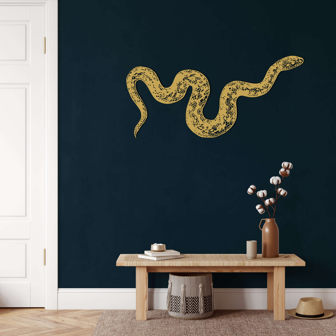 Snake Metal Wall Art - Decor available at Dekadron for $129.90