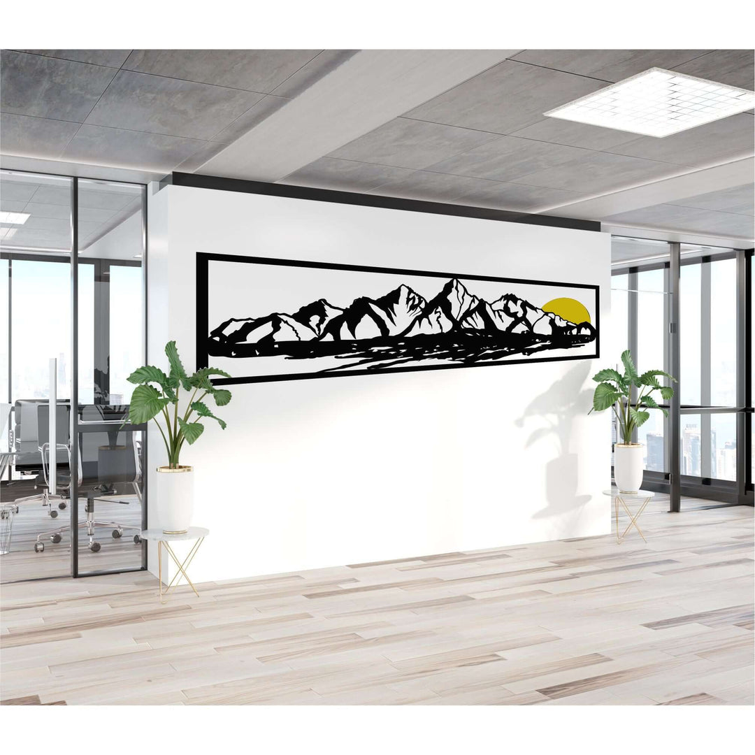 Mountain And Lake Metal Wall Art - Decor available at Dekadron for $109.90