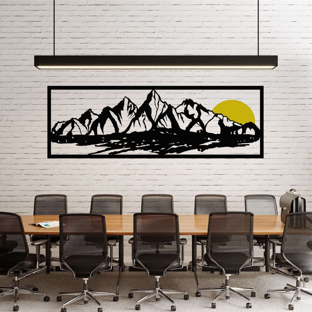 Mountain And Lake Metal Wall Art - Decor available at Dekadron for $109.90