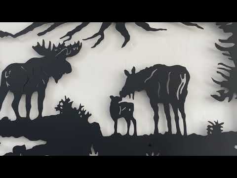 Moose Metal Wall Art